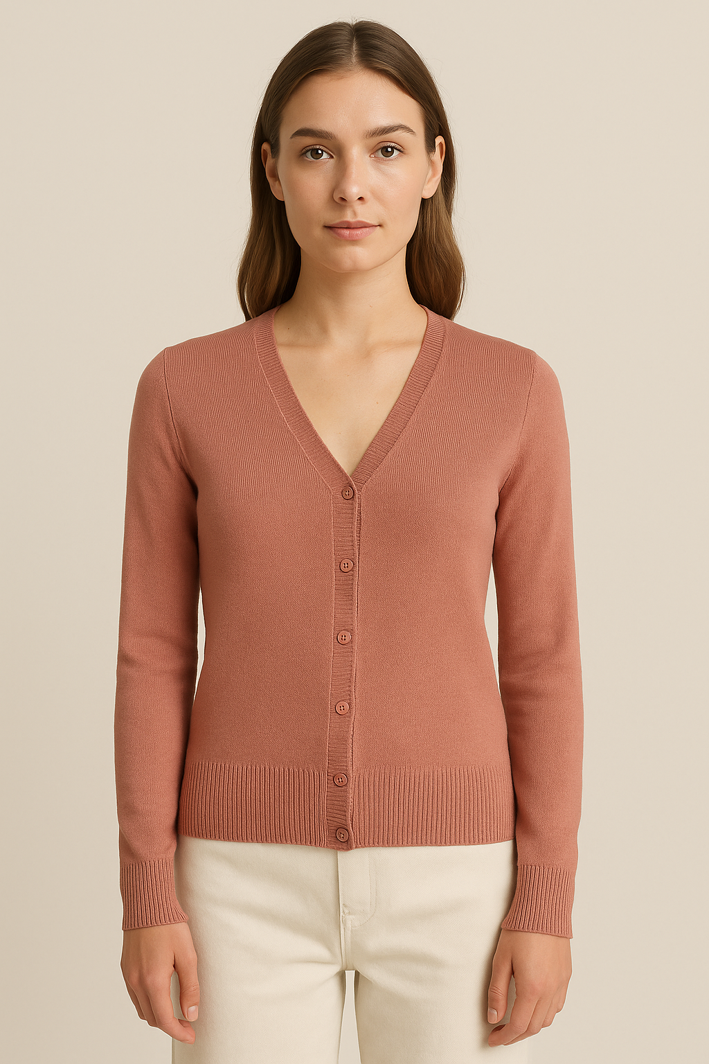 June | Fine-Knit Cardigan
